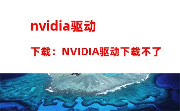 nvidia驱动下载：NVIDIA驱动下载不了