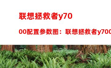 联想拯救者y7000配置参数图：联想拯救者y7000配置参数图2018