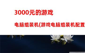 000元台式机主机配置(3000元台式机主机配置2021年)"