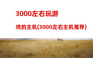 500买电脑主机(3500左右电脑主机推荐)"