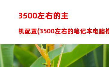 500左右组装机配置主要玩游戏(组装机3500元左右的配置)"