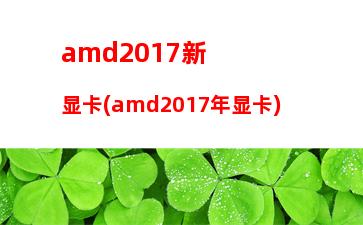 amd显卡的电脑配置(电脑配置显卡在哪看)