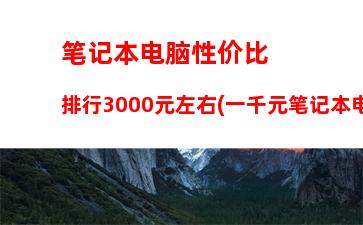 笔记本电脑排名性价比(性价比最好的笔记本电脑排名)