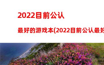 022目前公认最好的游戏本(2022目前公认最好游戏手机)"