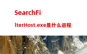 SearchFilterHost.exe是什么进程