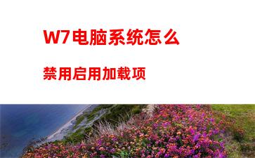 W7电脑系统怎么禁用启用加载项