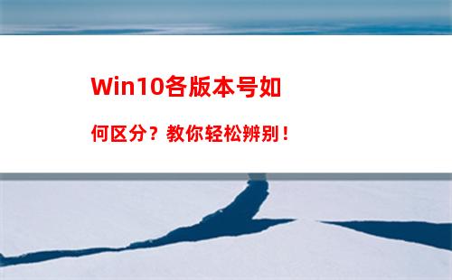 Win10各版本号如何区分？教你轻松辨别！