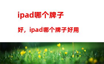 ipad哪个牌子好，ipad哪个牌子好用