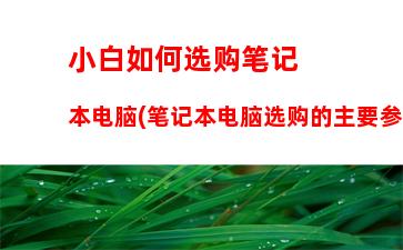 小白如何选购笔记本电脑(笔记本电脑选购的主要参数)