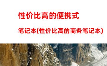 性价比高的便携式笔记本(性价比高的商务笔记本)