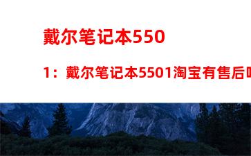 戴尔笔记本5501：戴尔笔记本5501淘宝有售后吗