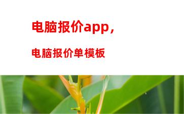 电脑报价app，电脑报价单模板