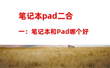 笔记本pad二合一：笔记本和Pad哪个好