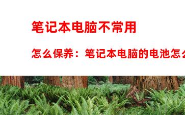 笔记本电脑不常用怎么保养：笔记本电脑的电池怎么保养方法