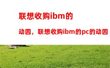 联想收购ibm的动因，联想收购ibm的pc的动因